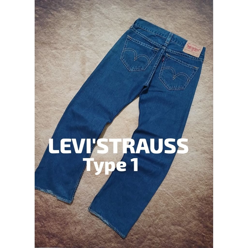 Jeans pria keren denim type 1 model reguler bekas pakai