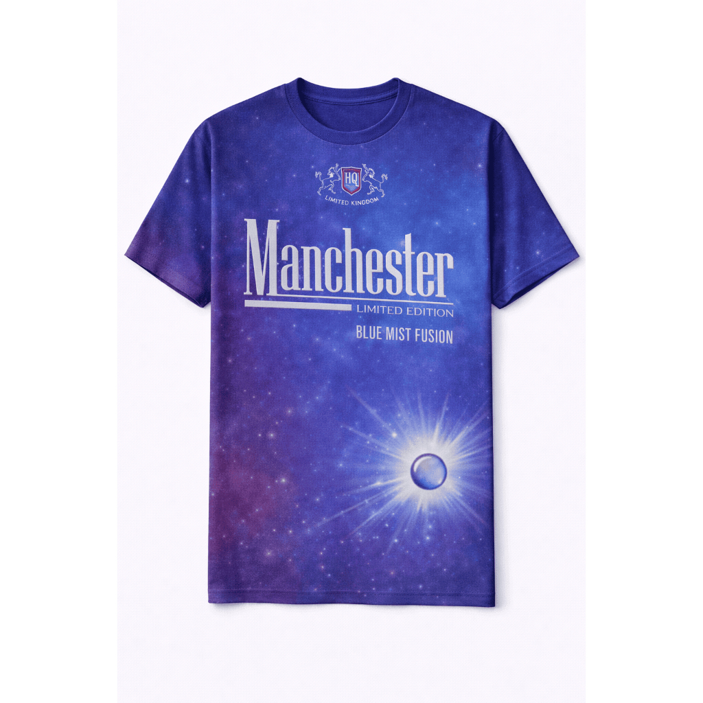 Kaos Manchester Blue Mist All Size