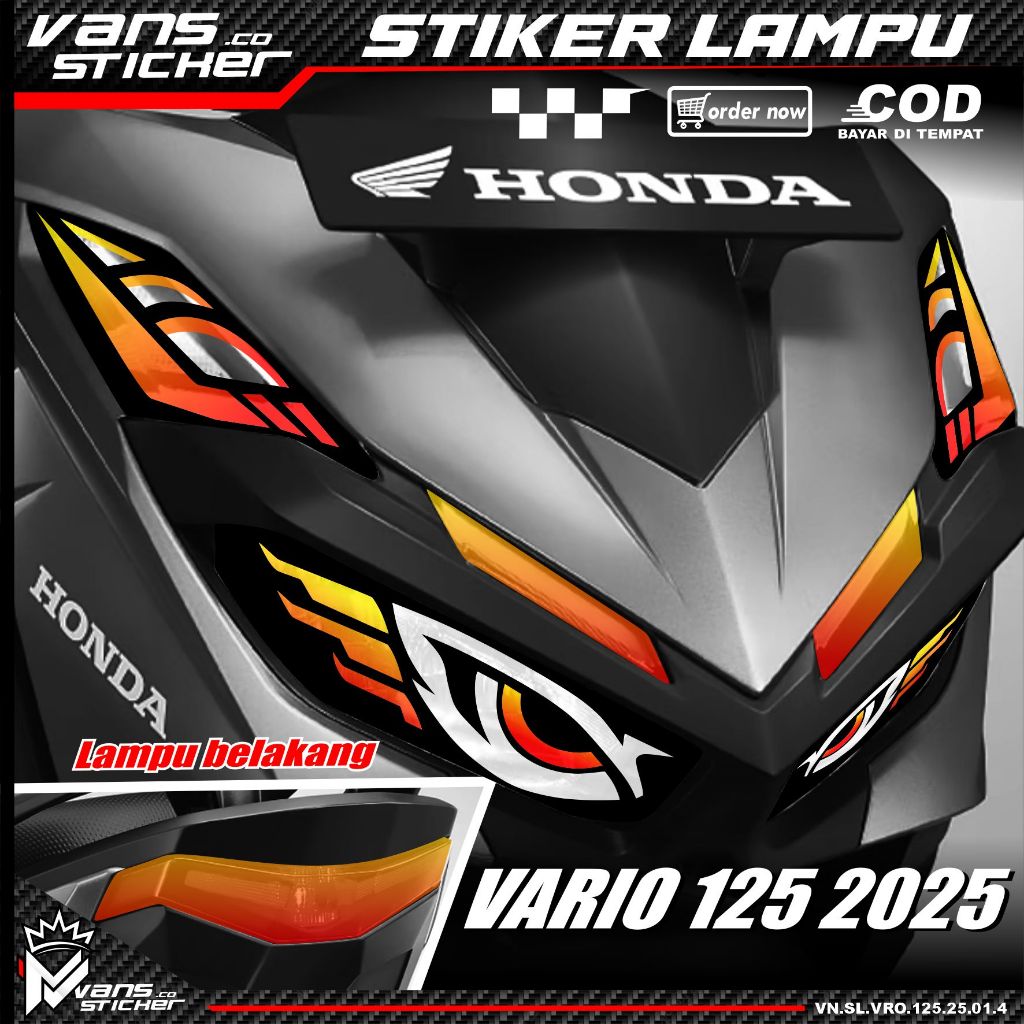 Stiker variasi lampu alis motor vario 125 2026, stiker lampu alis vario 125 2025 trasparan 01