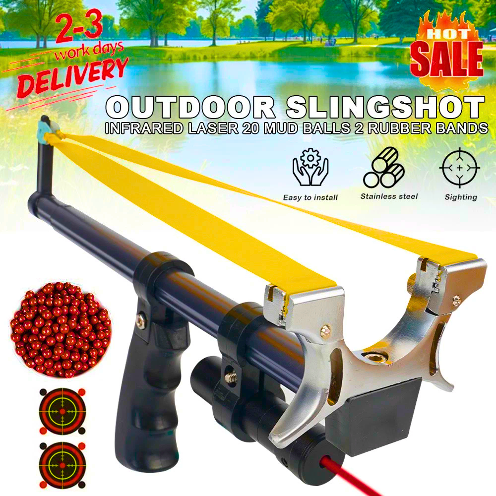 PROMO Ketapel Laras Panjang Laser High Precision Telescopic HW-GJ050