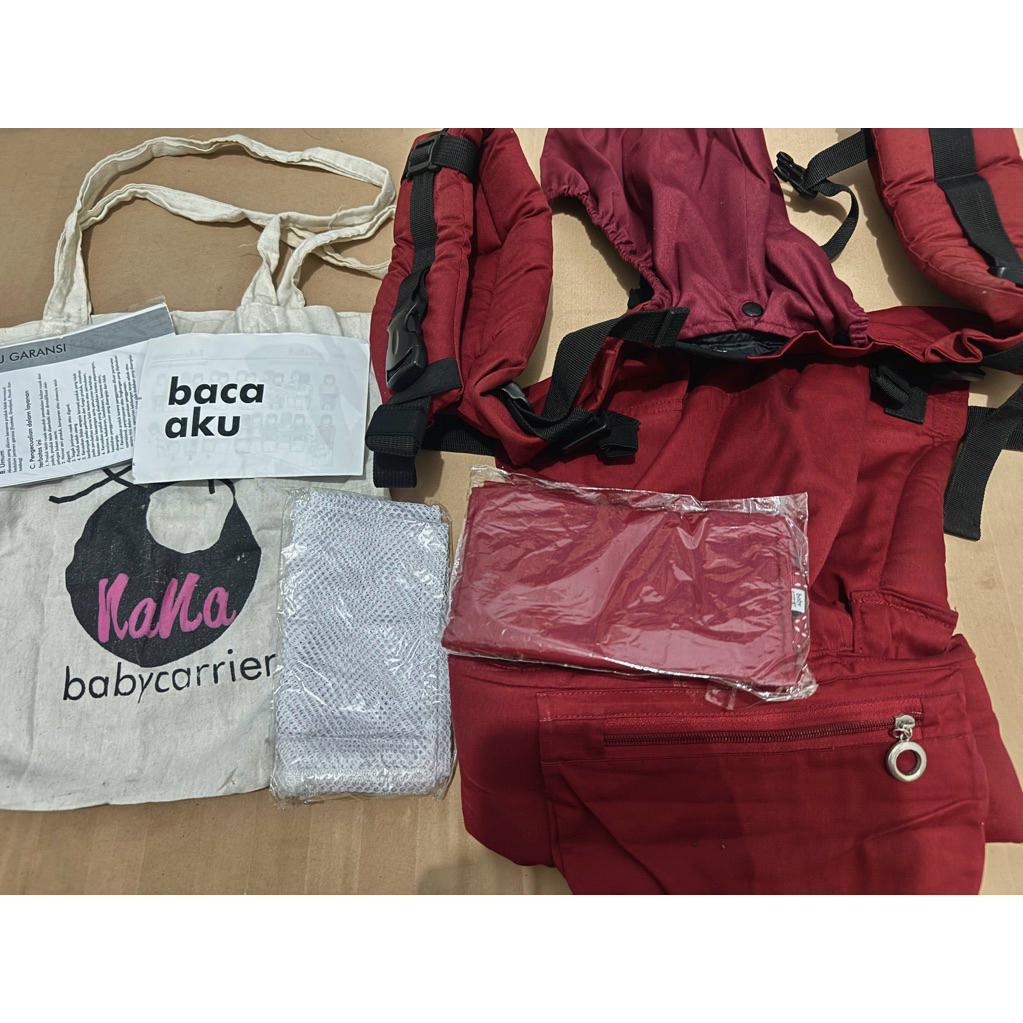 Gendongan Nana babycarrier Adjustable SSC Optima untuk usia Newborn - 4 bulan