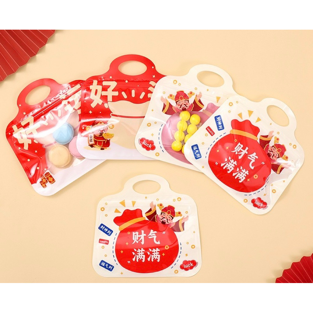 zip lock goodie bag imlek cny plastik ziplock tebal