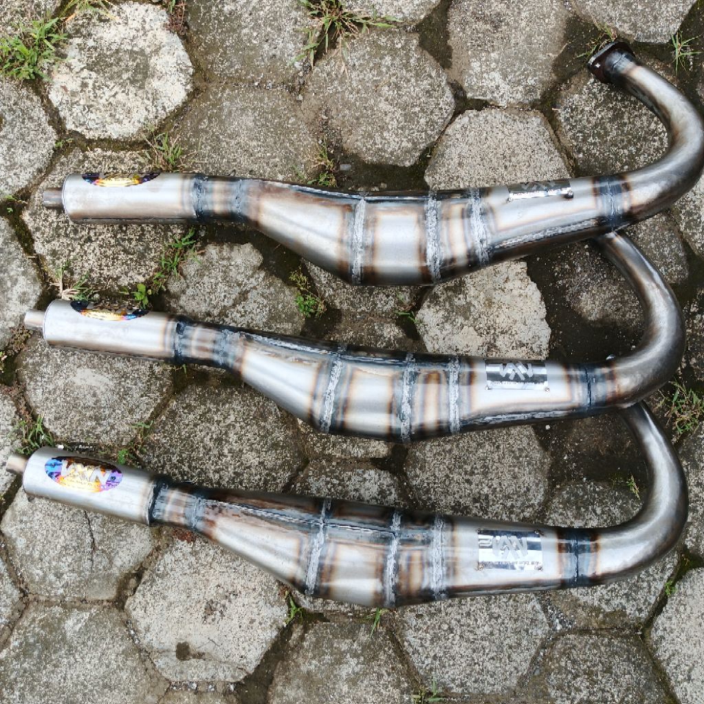 Knalpot kolong kupang spek bleyer RX King Original VXN