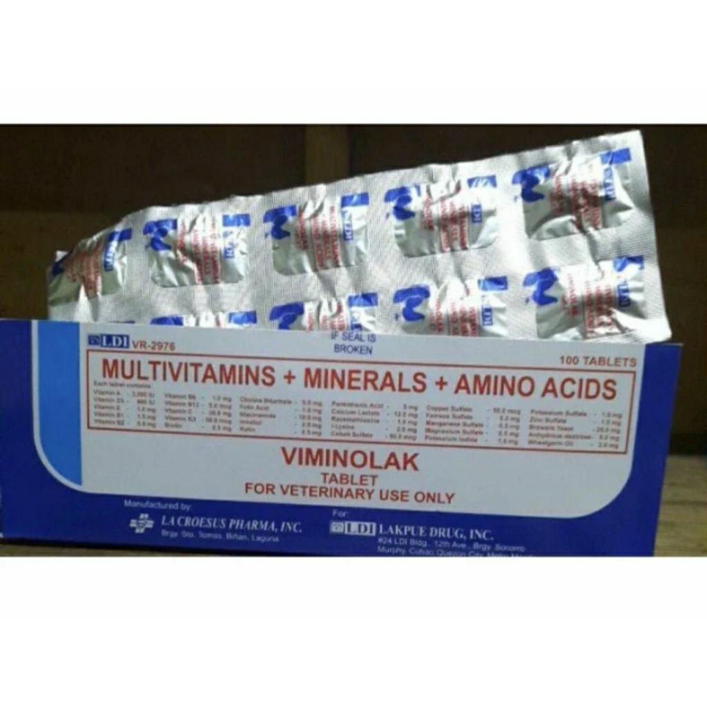 Viminolak Vitamin Mineral Doping Ayam Jago - 3 Butir