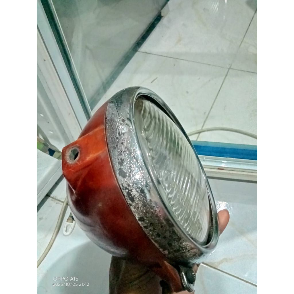 batok lampu headlamp cb100 s90z original secon kode hm - 22m