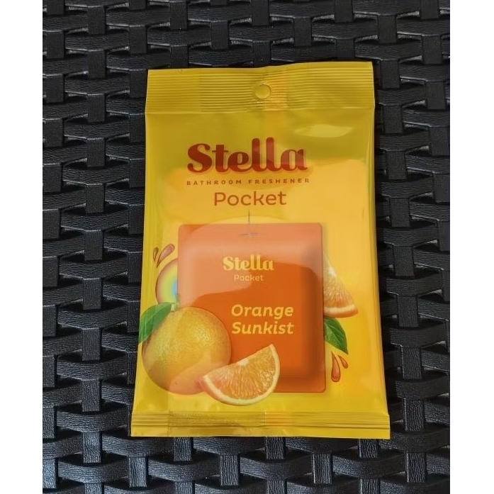 Pengharum Kamar Mandi Stella Slim Gel Orange Sunkist - Aroma Menyegarkan, Efektif 30 Hari