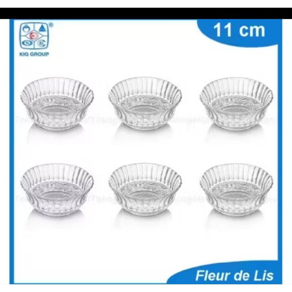 1 Set Mangkuk Kaca isi 6 pcs/ Mangkuk  Bowl Mini / Mangkuk Souvenir