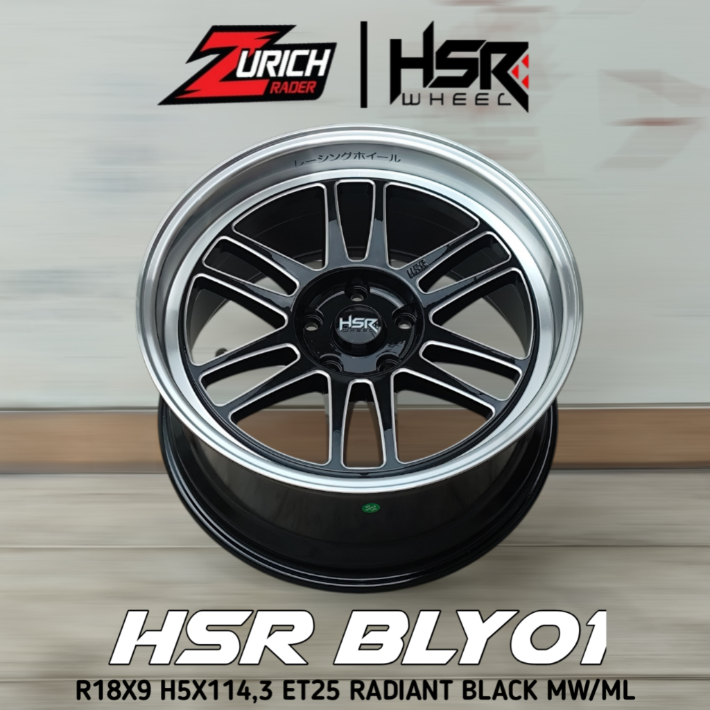 Pelek Racing Ring 18 Hsr Wheel Boroko Bly01 Velg Mobil R18 Odyseey Stream Almaz Civic Turbo