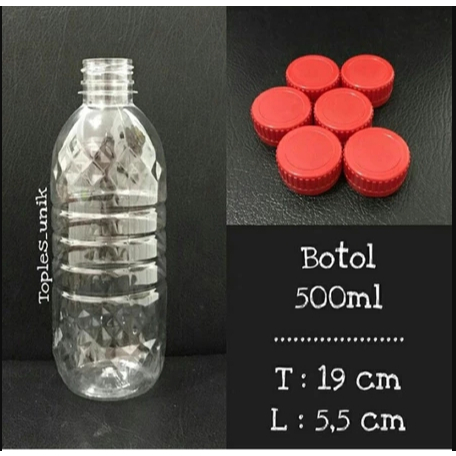 72pcs Botol aqua 500ml Botol aqua Botol air Botol jus Botol minuman Plastik