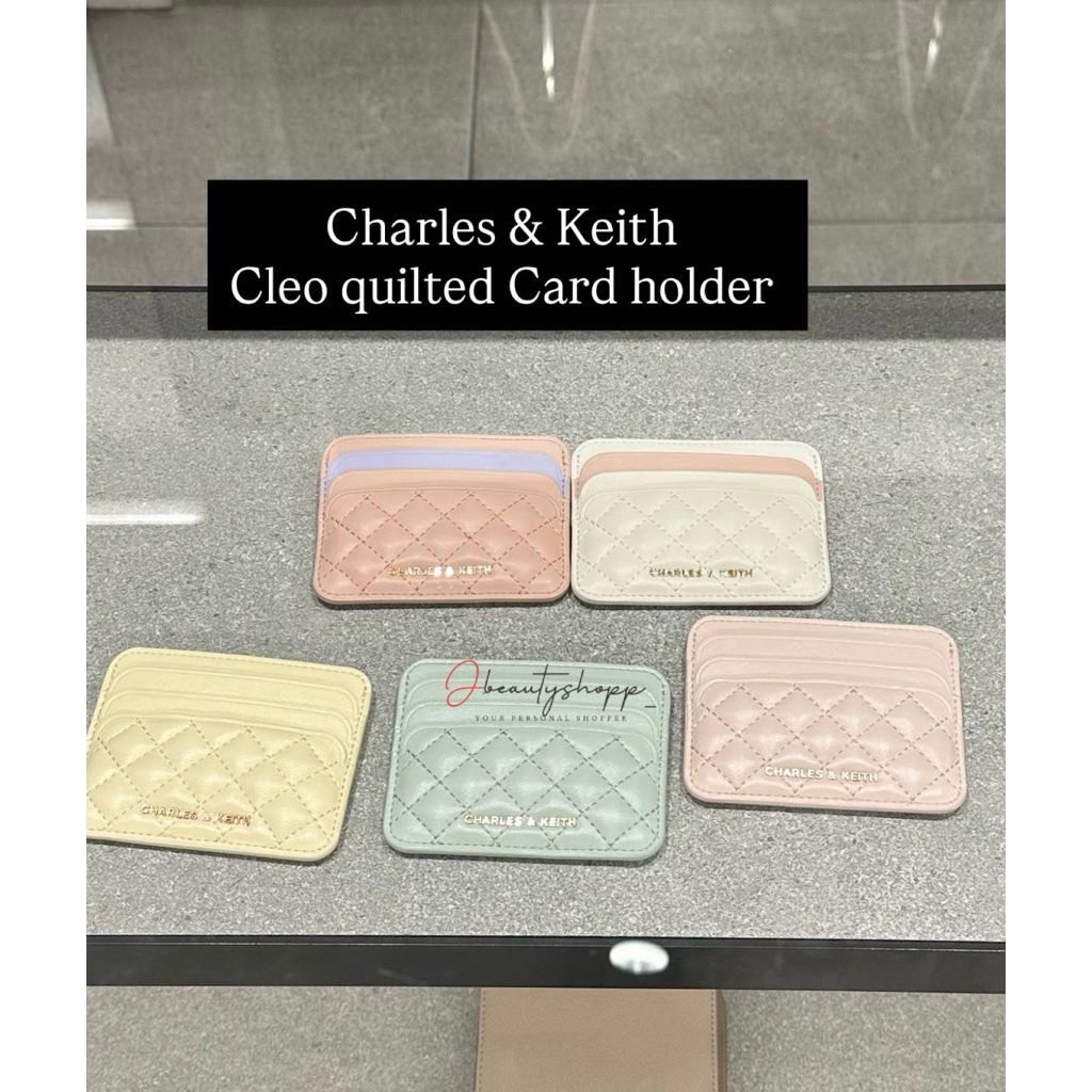 card holder ck Cleo Quilted Charles and Keith