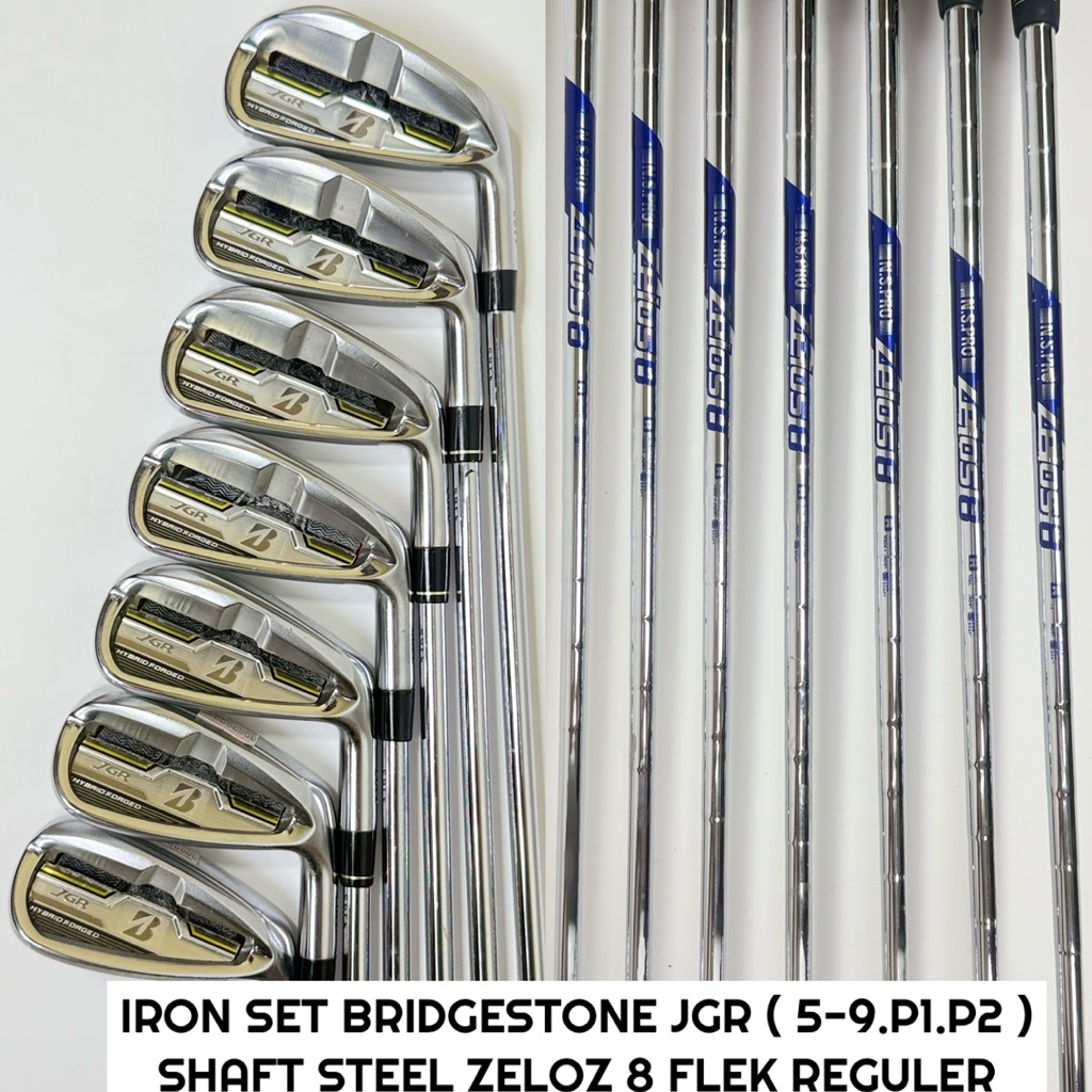 Iron Set Golf Bridgestone JGR Shaft Steel Flek Reguler Bekas Original - Stick Golf Iron Set Ori