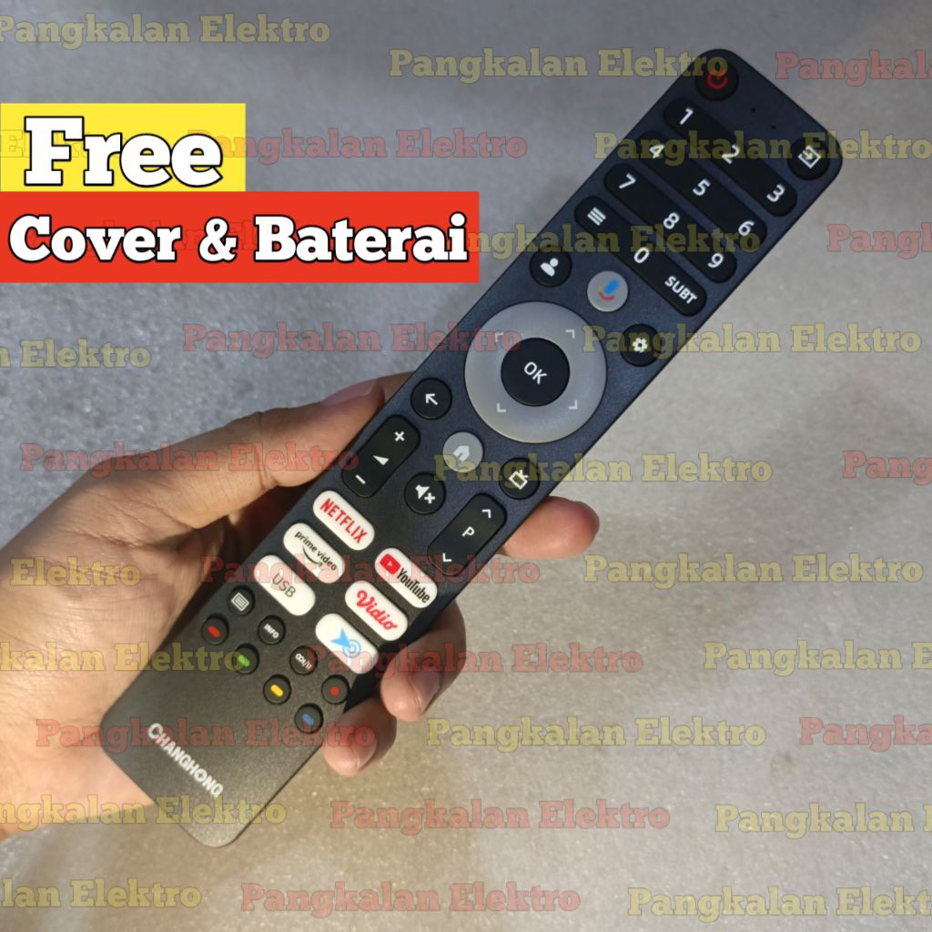 REMOTE TV CHANGHONG GOOGLE TV ORIGINAL FREE COVER FREE BATERAI REMOT TV CHANGHONG GOOGLE TV ORIGINAL