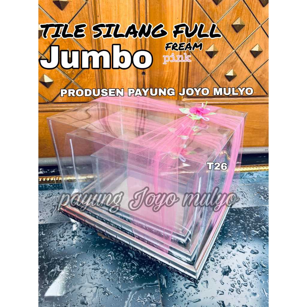 kotak seserahan pernikahan acrilic hantaran perlengkapan perhiasan set 3