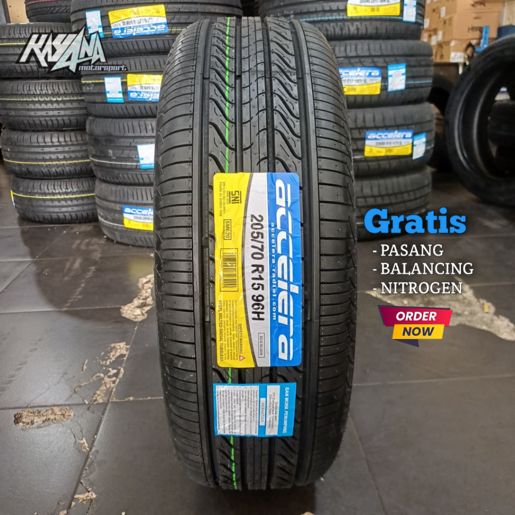 Ban Mobil Untuk Innova Kijang Rush - ACCELERA ECOPLUSH 205 70 R15 Ban Luar Tubles