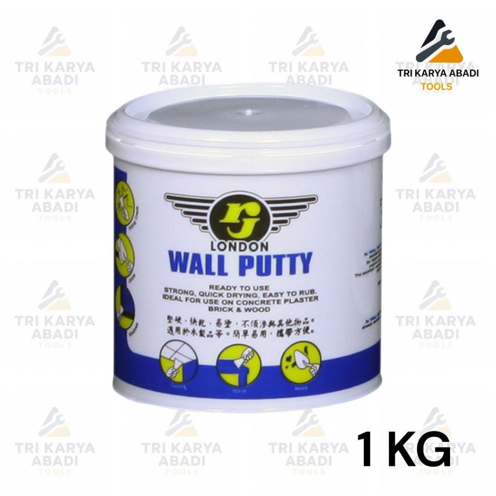 Plamir Dempul Tembok RJ London 1KG plamir tembok dempul wall dempul dempul tembok wall filler