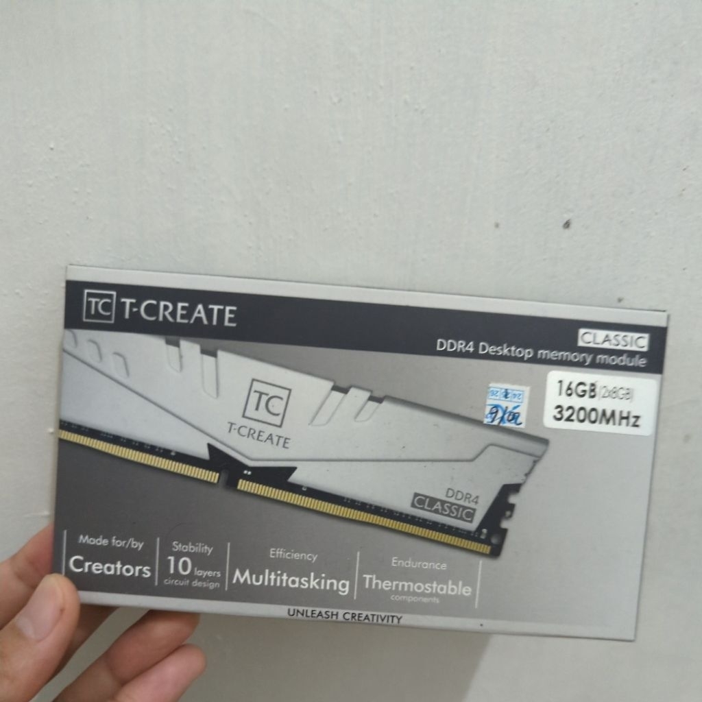 RAM DDR4 16GB Team T Create DDR4 16GB KIT(2x8GB) 3200Mhz