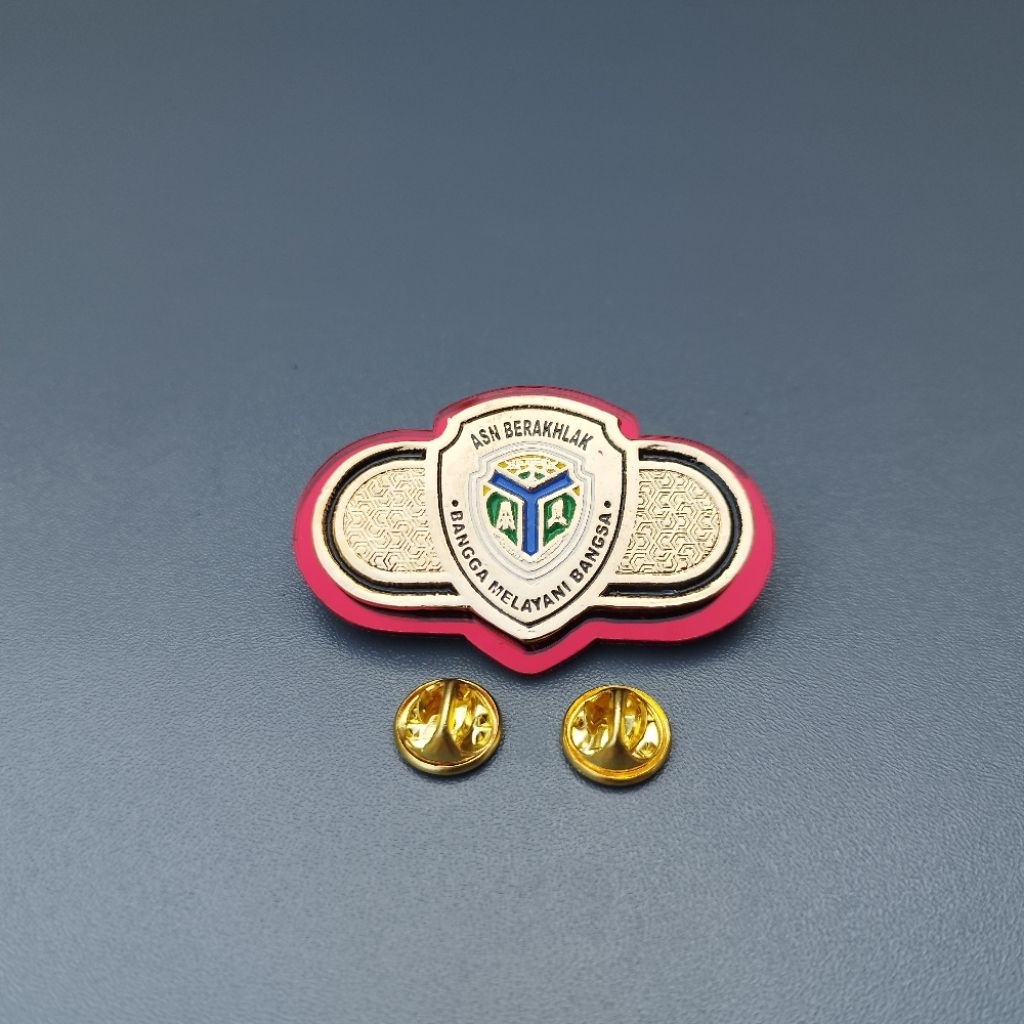 Pin Asn berahlak / Brevet Brivet Wing Asn Kab.Batanghari Paku Magnet Premium