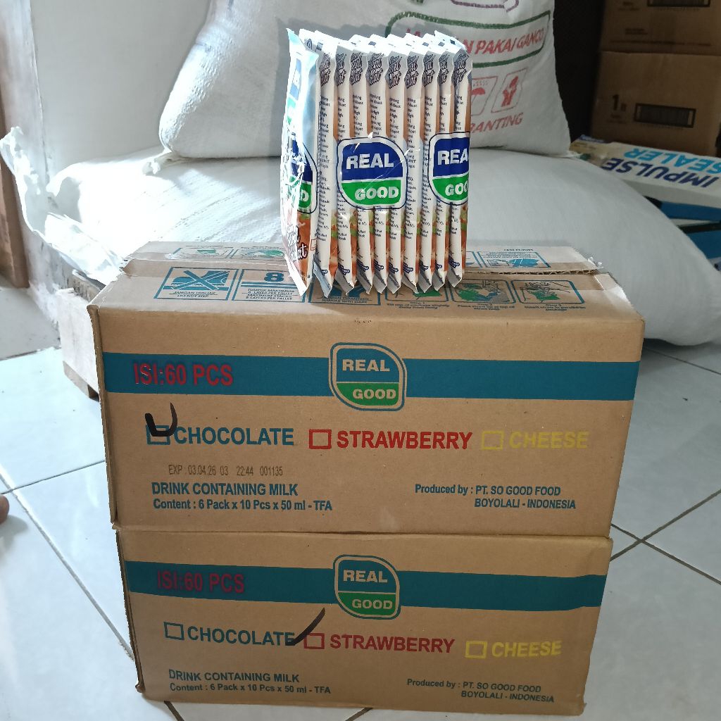 susu real good 50ml 1dus isi 60pcs