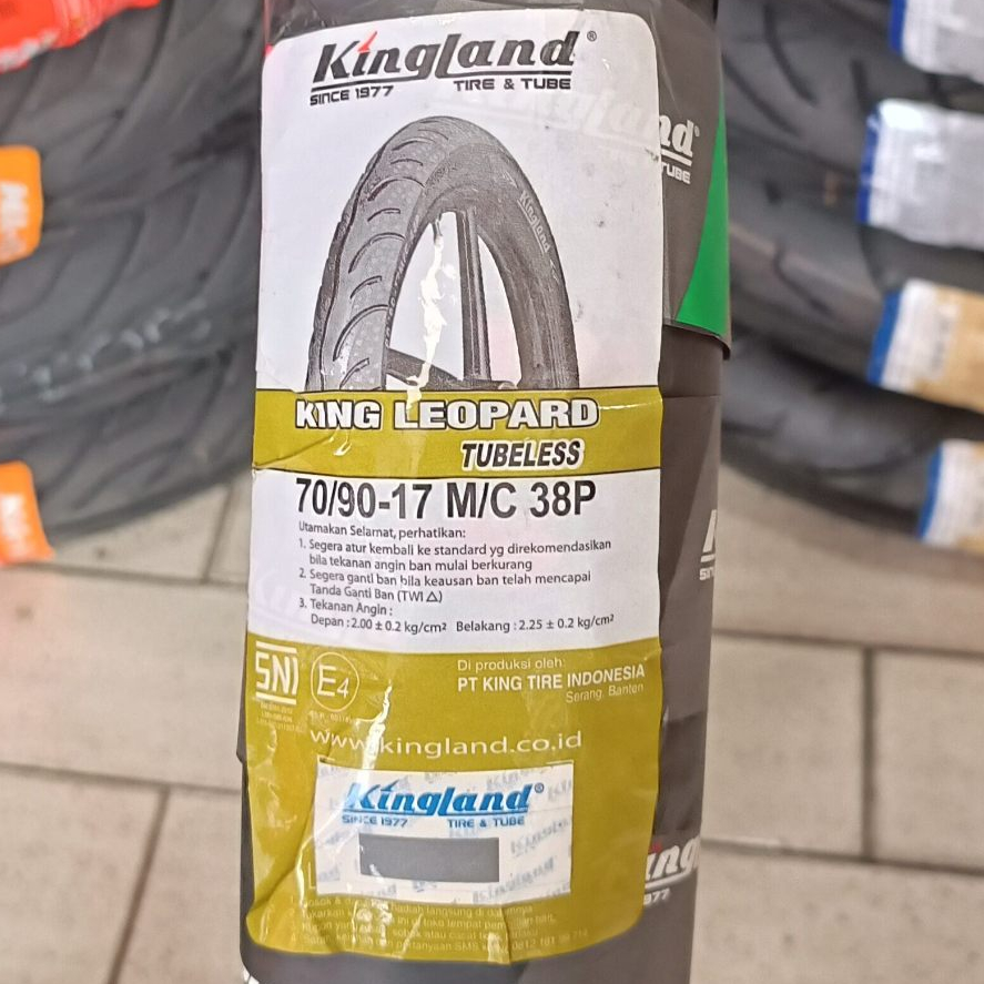 Ban KINGLAND KING LEOPARD TL Ring 17 70/90-17  Ban Motor Tubeless