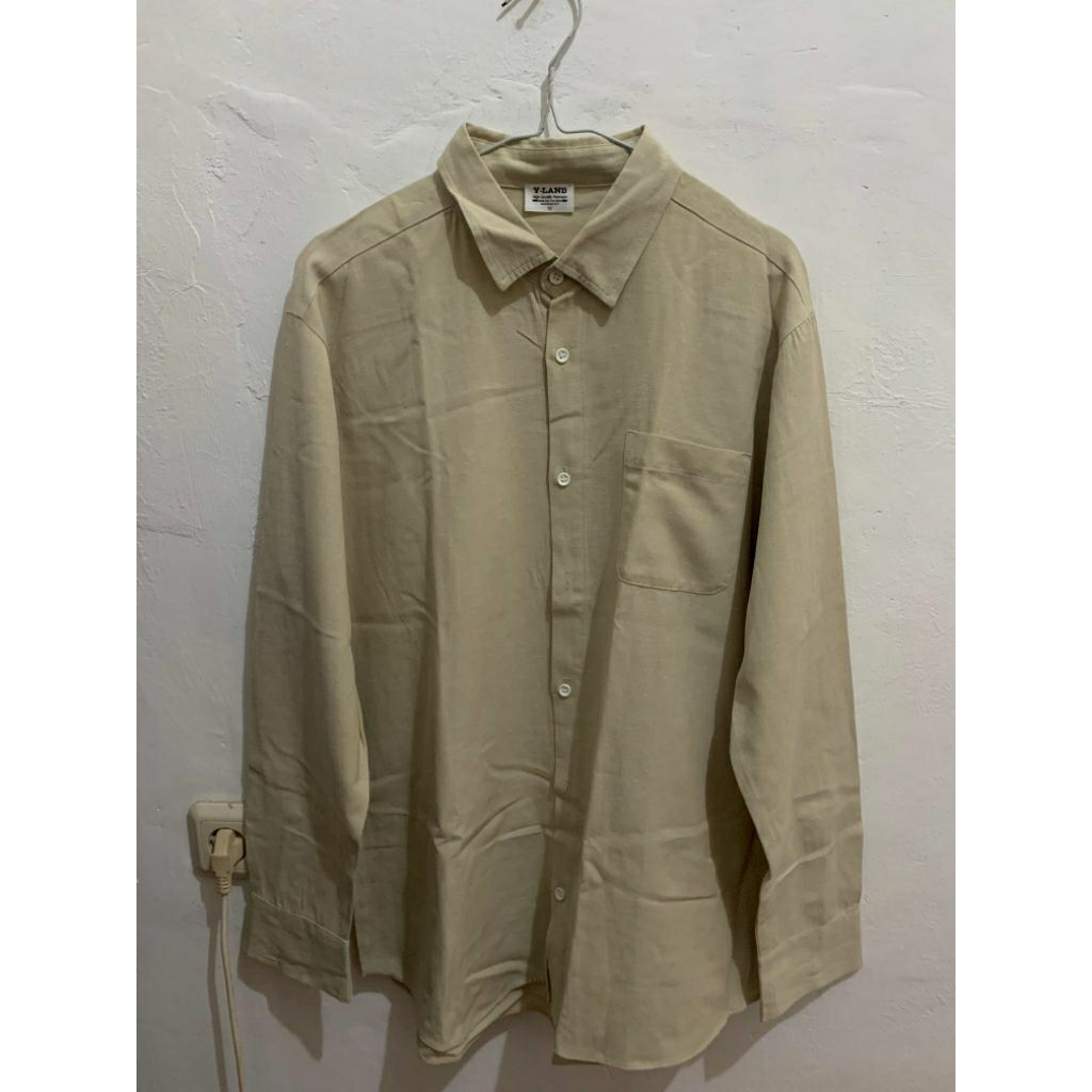 Kemeja polos warna Beige by Y Land High Quality Premium