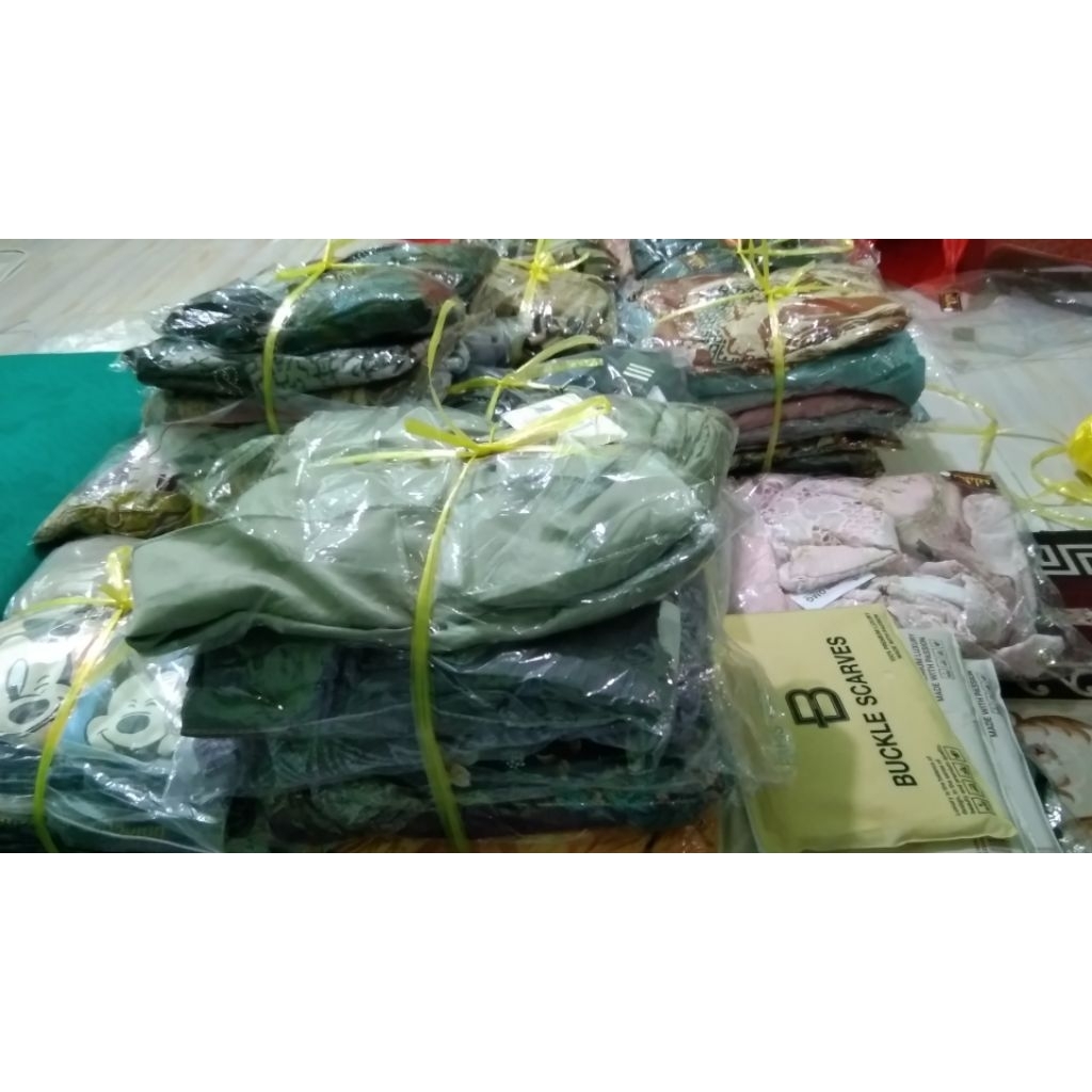 gamis Balimo free kerudung Azzahra motif