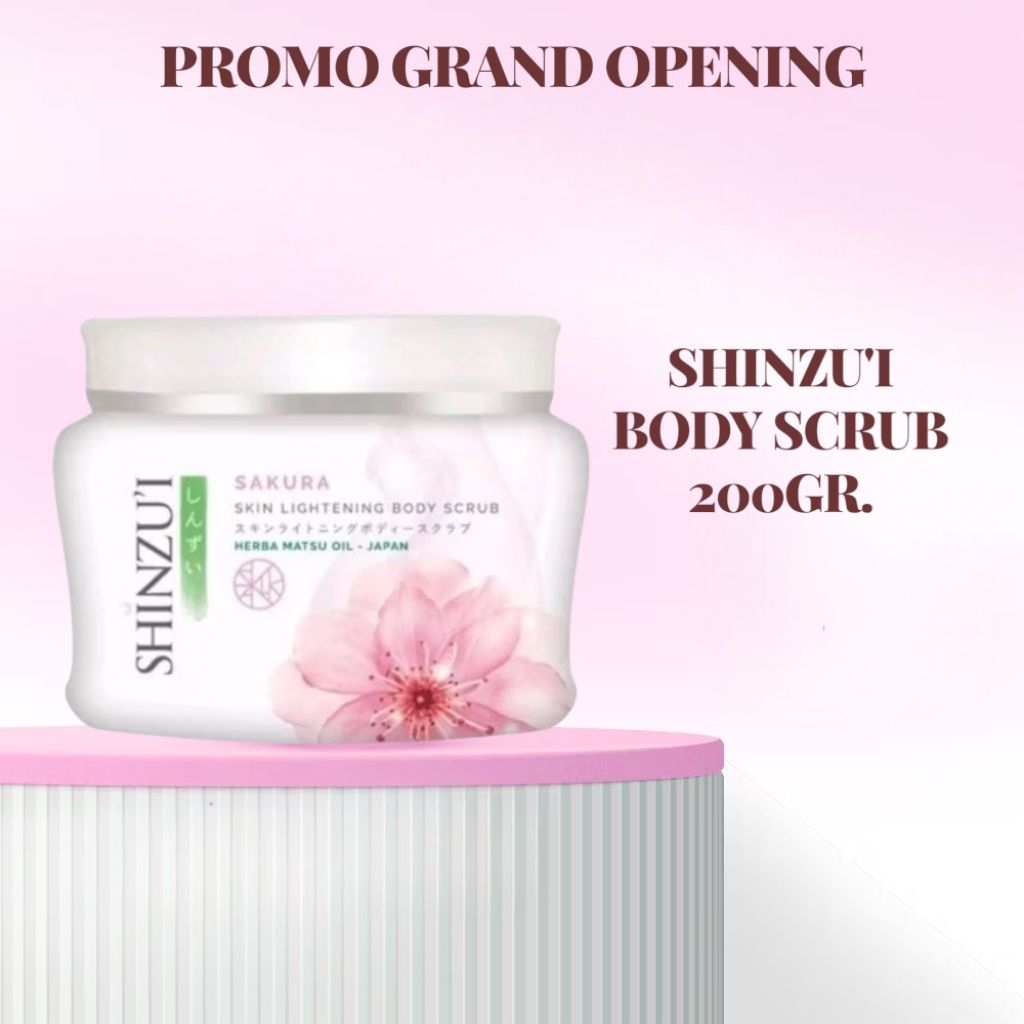 BODY SCRUB SHINZUI LULUR PEMUTIH KULIT BADAN PENGHILANG STRECK MARK BEKAS LUKA