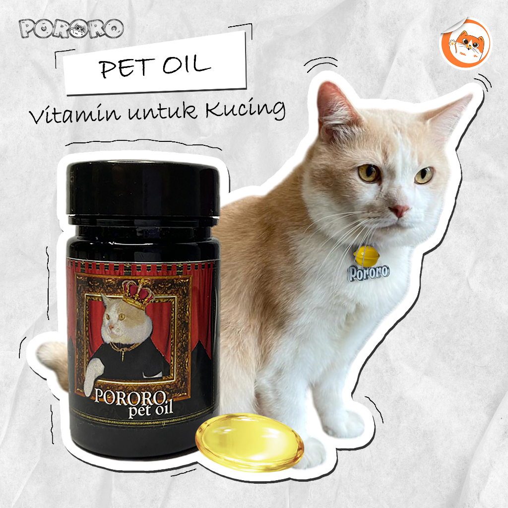Pororo Pet Oil Vitamin untuk Kucing dan Anjing Isi 50 Kapsul