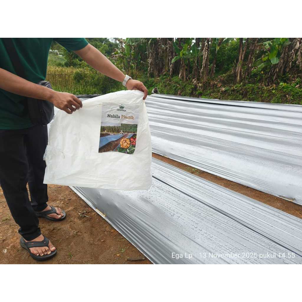 Mulsa Hitam Perak Kualitas Super 1 KG lebar 60/120cm