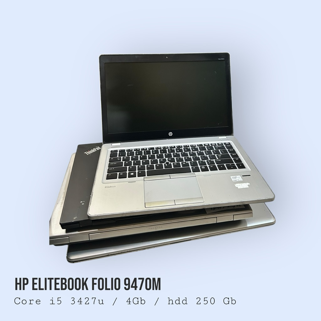 Laptop HP EliteBook Folio 9470M Core i5 3427U RAM 4GB HDD 250GB Minus Baterai Siap Pakai
