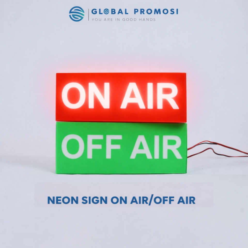 Sign ON OFF AIR 3D Filament + LED | Lampu Sign Studio Podcast Live | 1 Paket