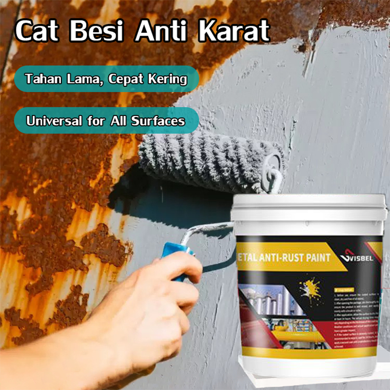 Cat Besi Anti Karat - Tahan Lama, Cepat Kering (Gratis Kuas Kecil)