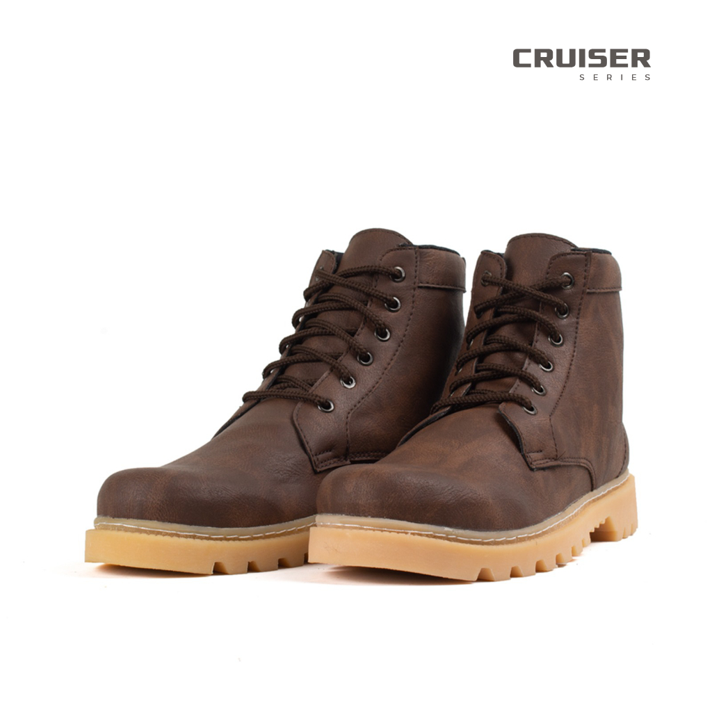 Carnos Cruiser Sepatu Boots Pria Safety Brown