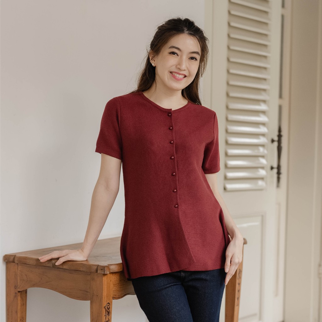 Beatrice Clothing Medan Crystal Knit Blouse -  Atasan Wanita | Pakaian Wanita