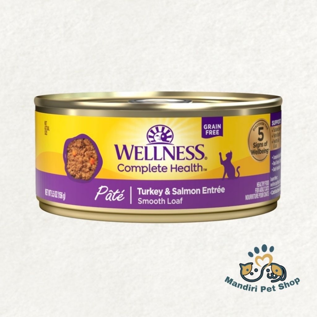 Wellness Complete Health Pate Turkey & Salmon Wet Cat Food / Makanan Basah Kucing Wellness Pate