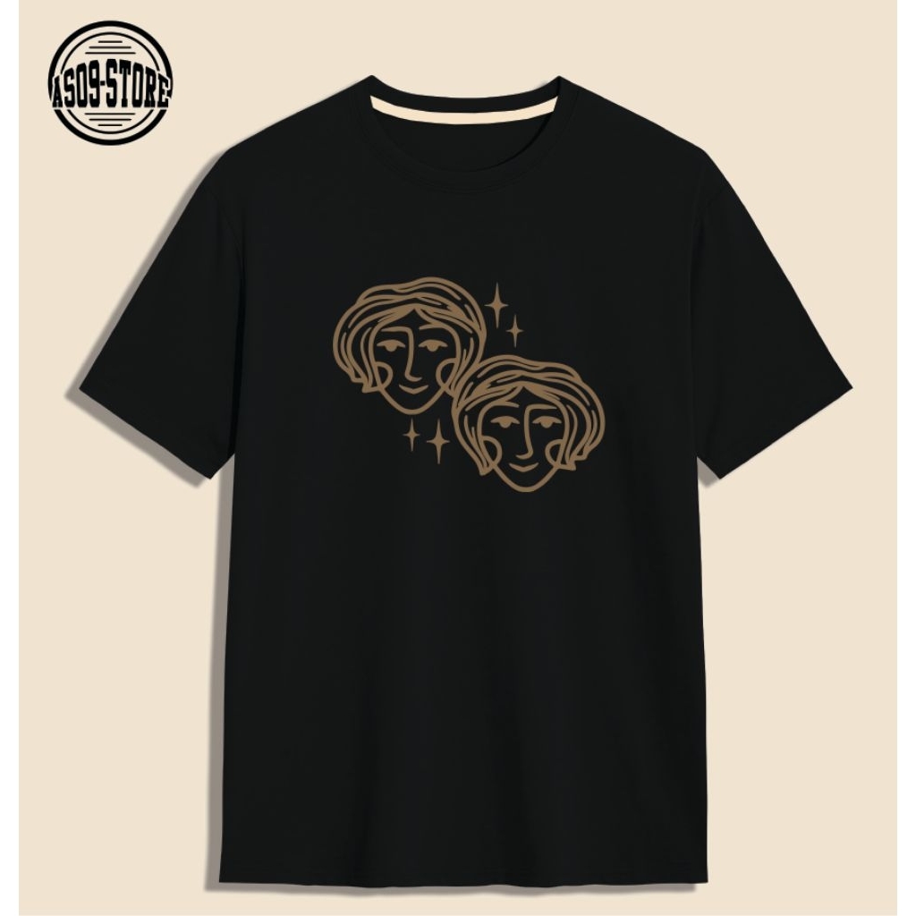 Kaos T-shirt Zodiak Bintang Gemini