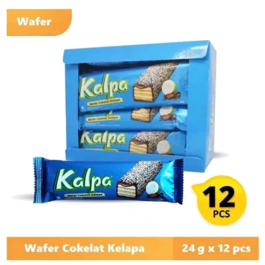 Kalpa Wafer Cokelat Kelapa / Wafer Coklat Kelapa
