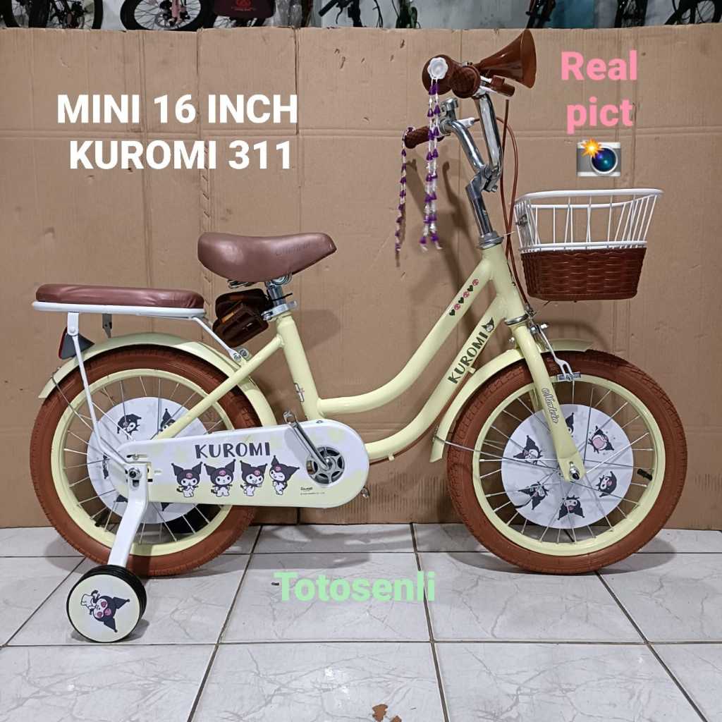 sepeda anak mini 16 kuromi 311 // mini 16 inch atlantis pony //mini 16 inch yasmina