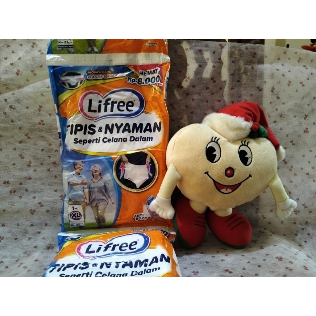 Lifree Popok Celana tipis ukuran XL isi 1(Popok orang Dewasa / lansia)