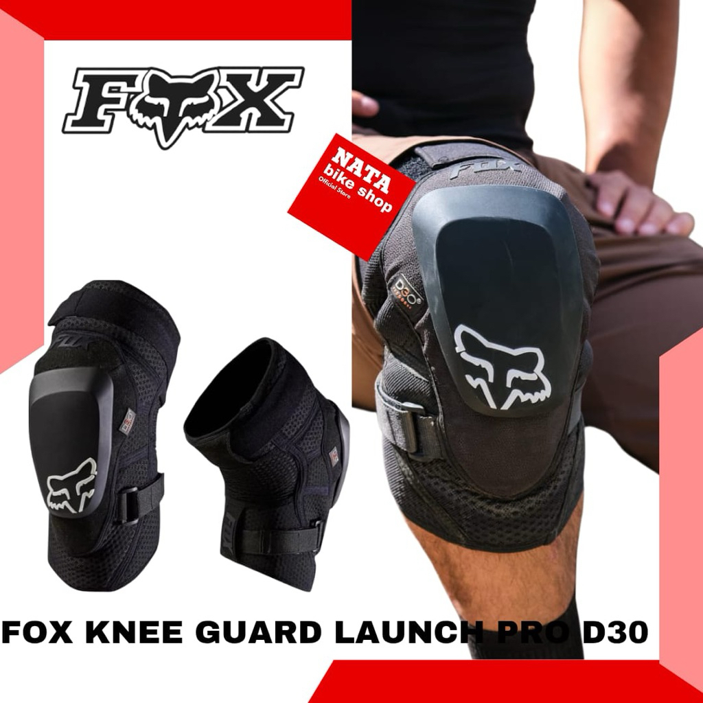 Knee Fox Launch PRO D30 Guard Black - Knee Protector