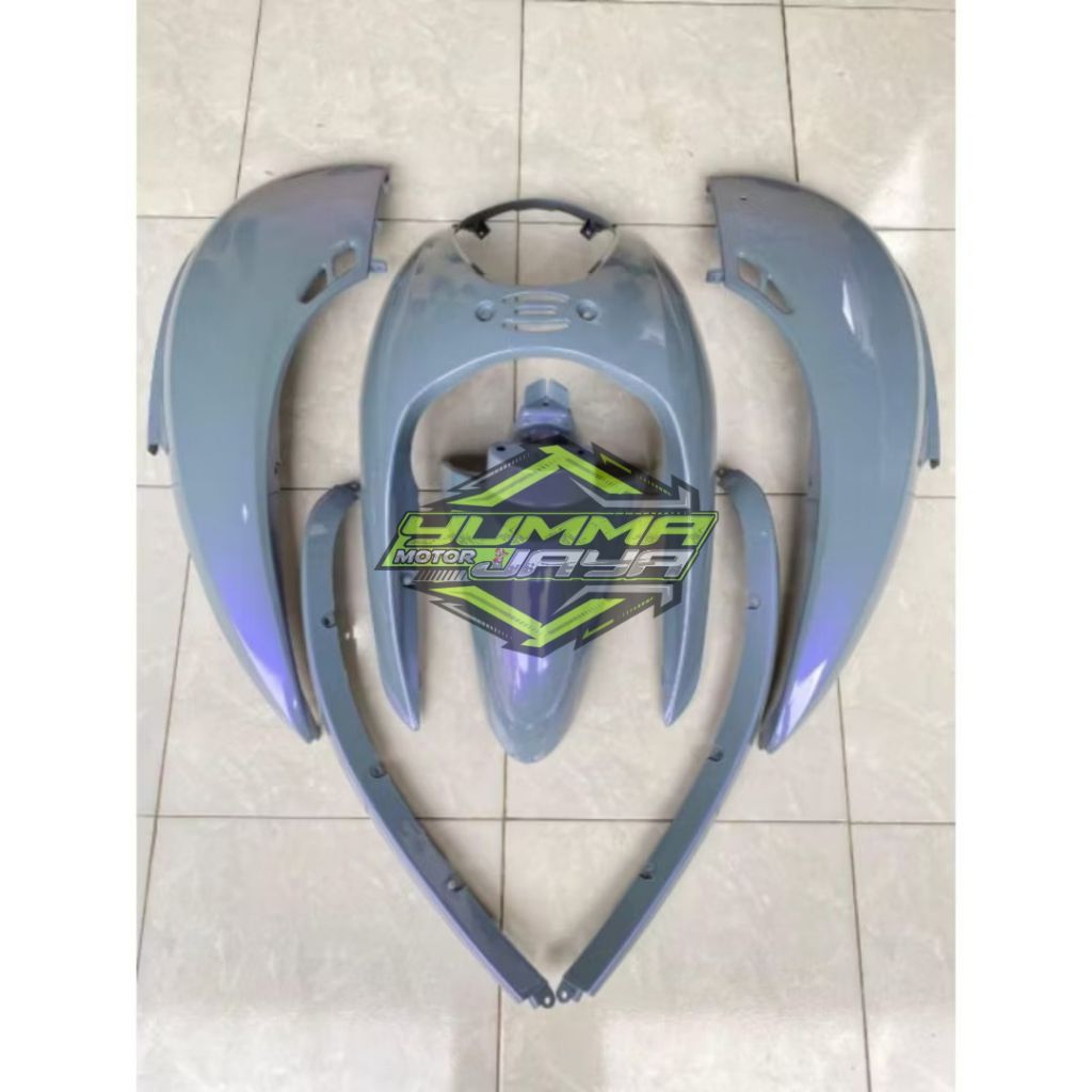 Cover body halus motor honda scoopy karbu old warna nardo lembayung ungu