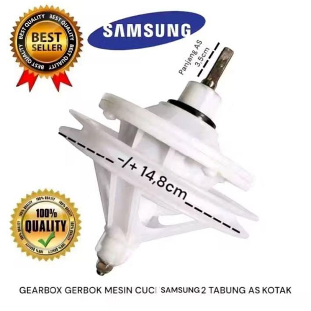 gearbox samsung as kotak gearbox mesin cuci samsung 2 tabung WT85H3210MB 8,5kg