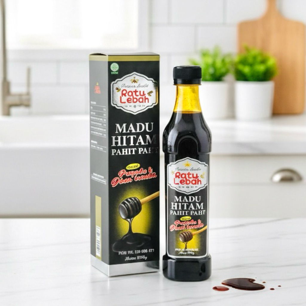 Madu Hitam Propolis Pahit Ratu Lebah