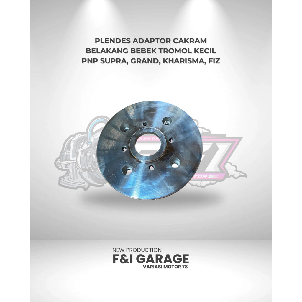 Plendes Adaptor Cakram Belakang Bebek Tromol Kecil PNP Supra, Grand, Kharisma, Fiz