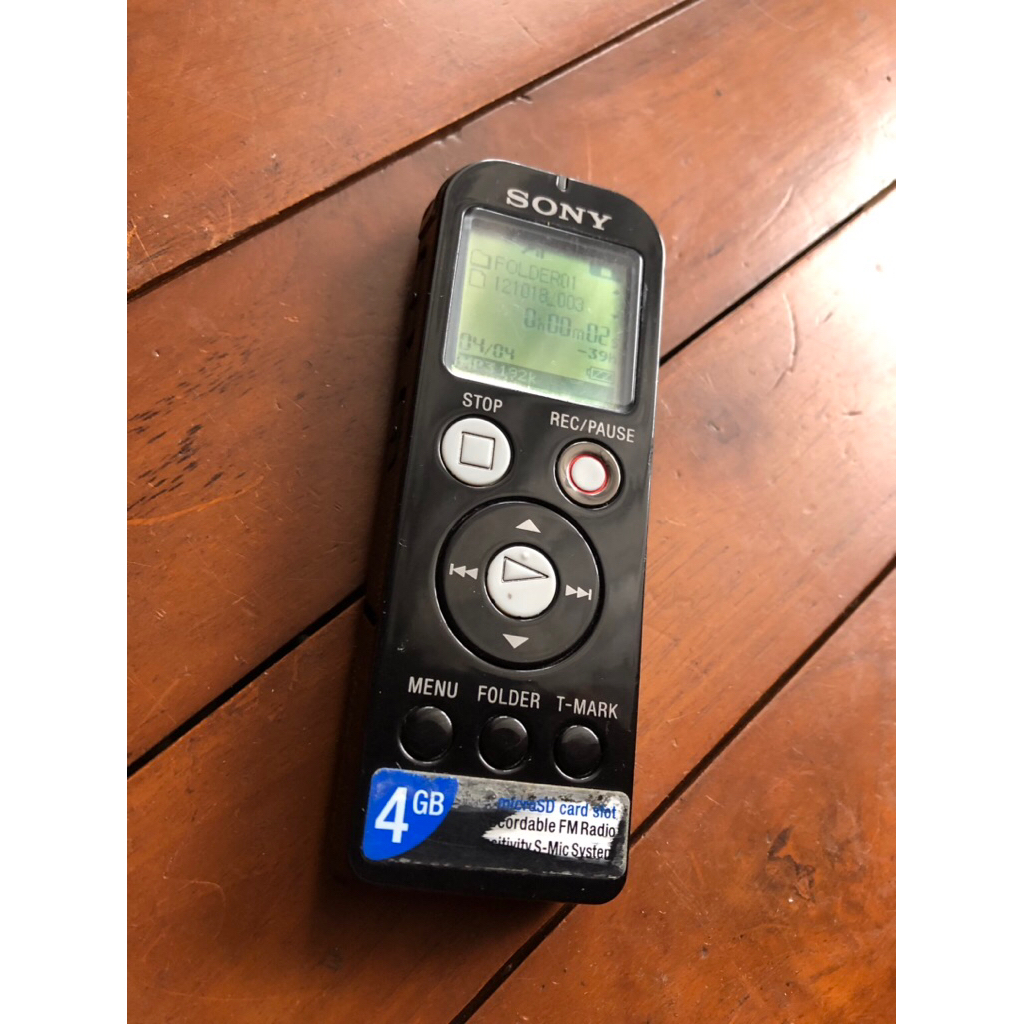 VOICE RECORDER SONY ICD-UX523F 4GB ORIGINAL MULUS (MINUS)