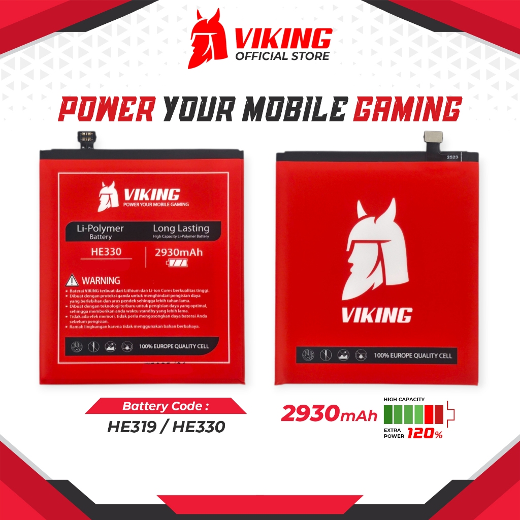VIKING Baterai HE319 / HE330 Double Power for Nokia 3 TA-1032 Batre Batrai Battery Handphone HP Dual