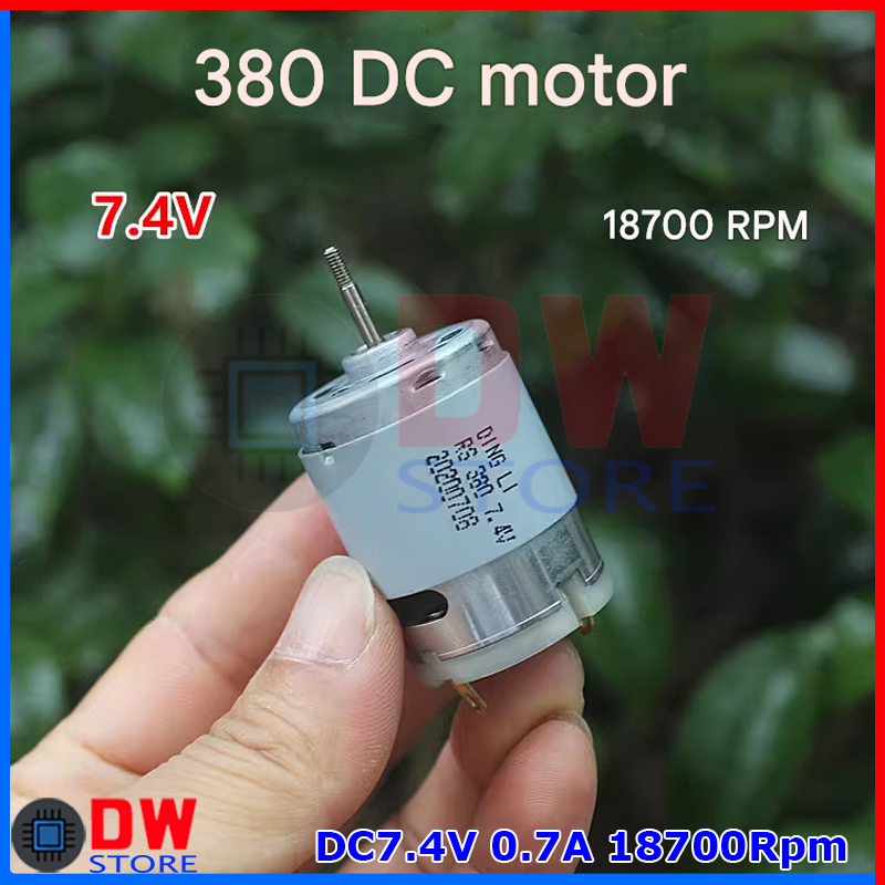 Dinamo DC Motor RS380 RS-380 DC 7.4V Juicer Hand Portable Blender Chopper Cordless Mixer Tangan Bate
