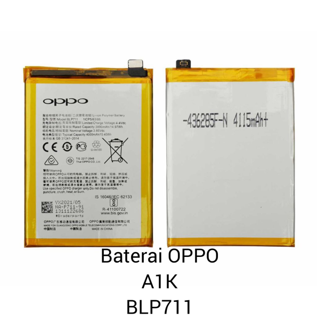 BATERAI ORIGINAL OPPO A1K