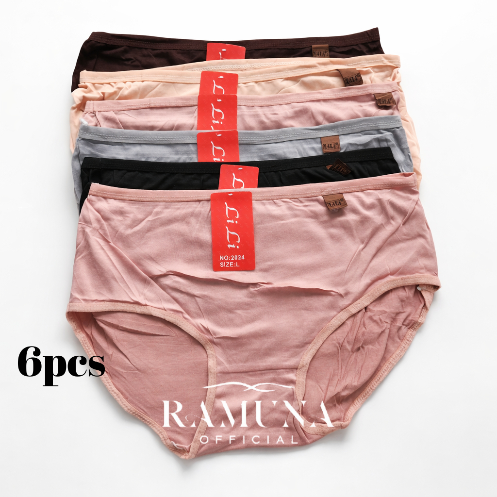 (6pcs) LiLi Celana Dalam Wanita / CD Wanita Lili / Celana Dalam Wanita Lembut