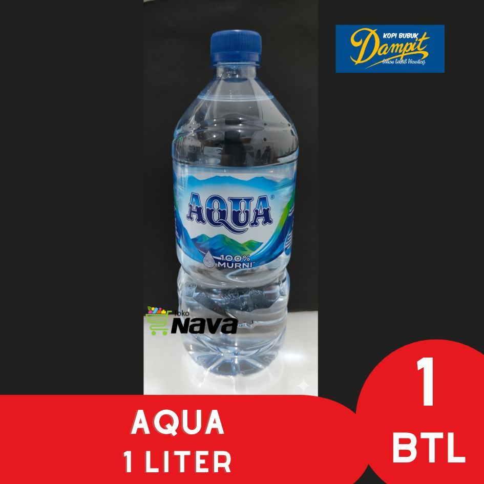 Air Mineral Aqua Botol 1000ml / Aqua Botol  1 liter