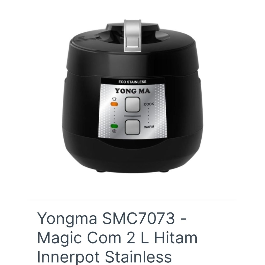 YONGMA SMC-7073 MAGICCOM YONGMA STAINLESS 2LITER 3IN1